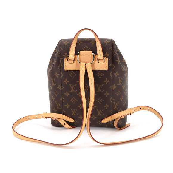 Louis Vuitton Monogram Montsouris Backpack Rucksack Brown Rfid Gold Hardware - Picture 2 of 6